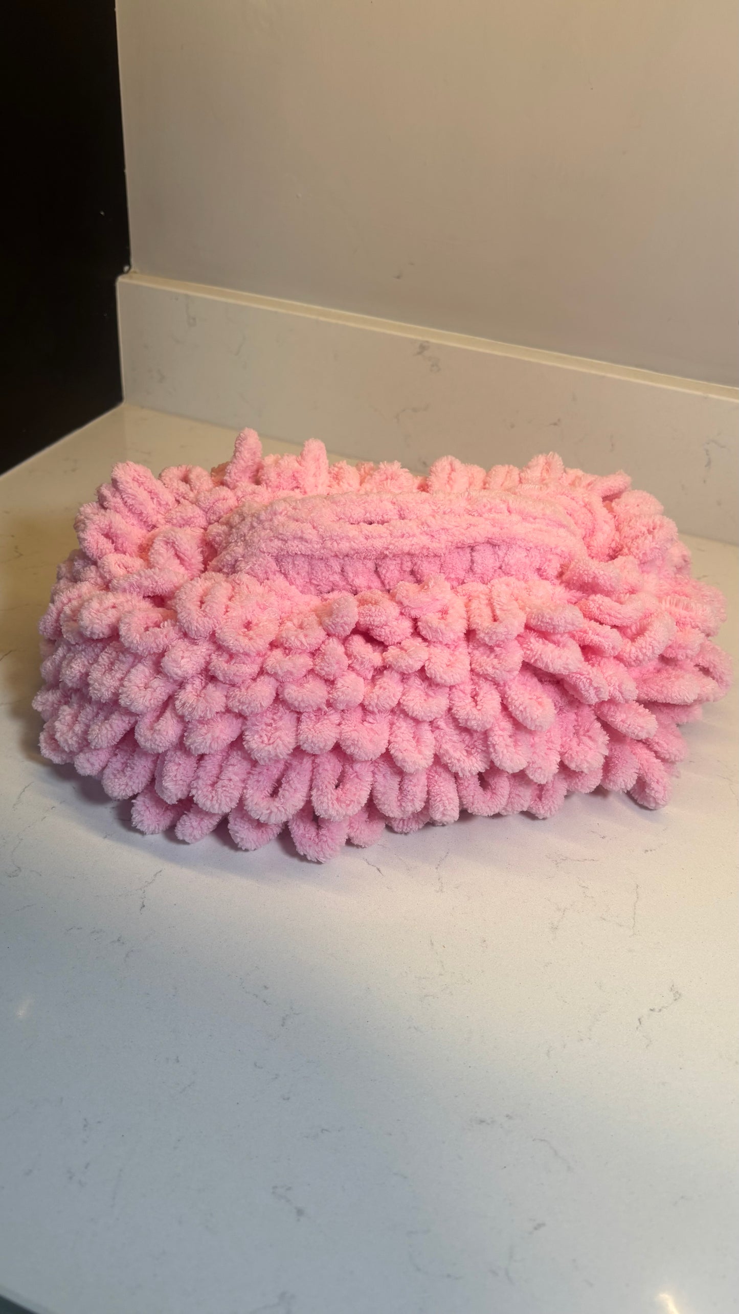 Baby Pink Loop Clutch