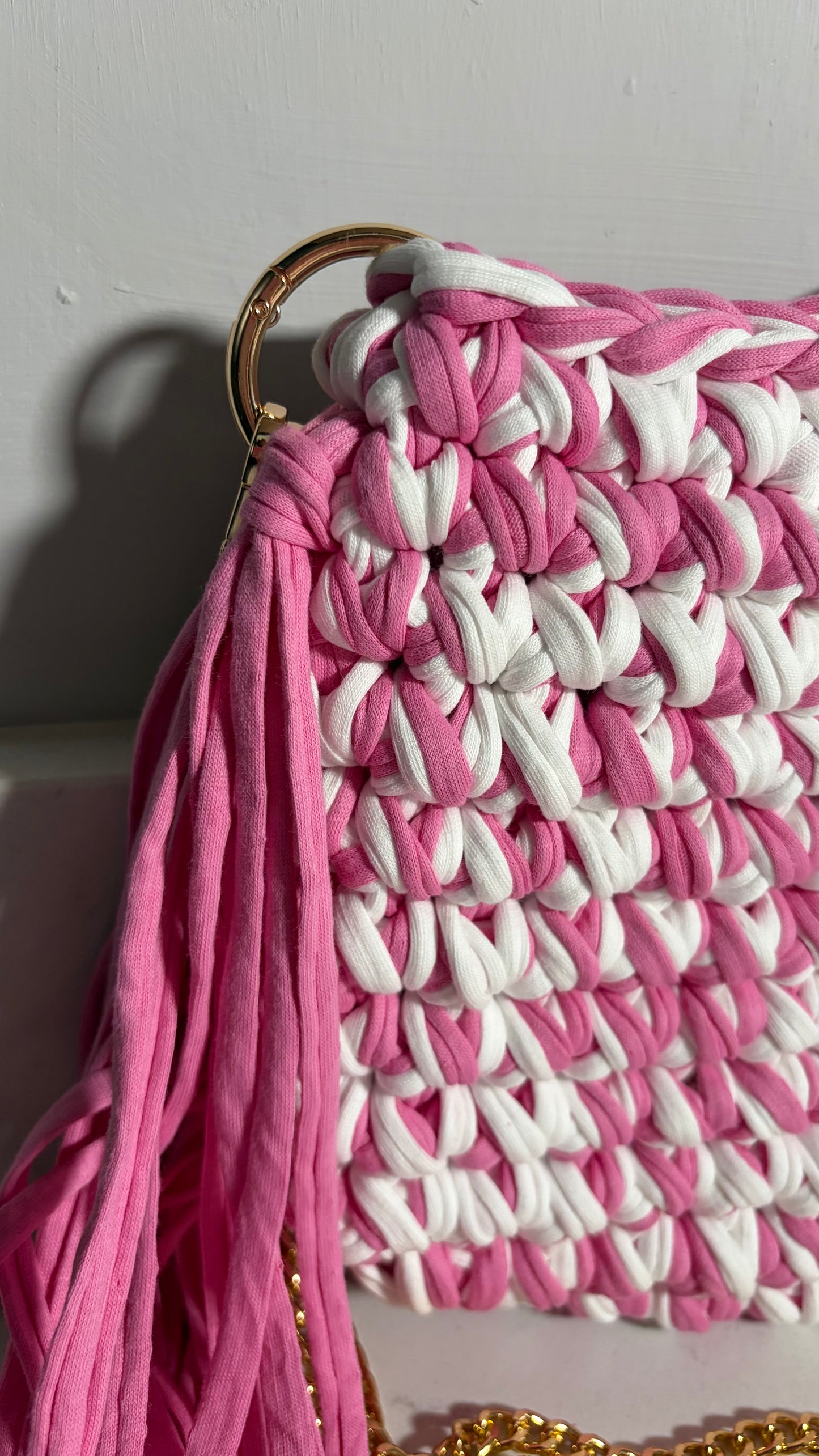 The Sienna Midi- Pink & White