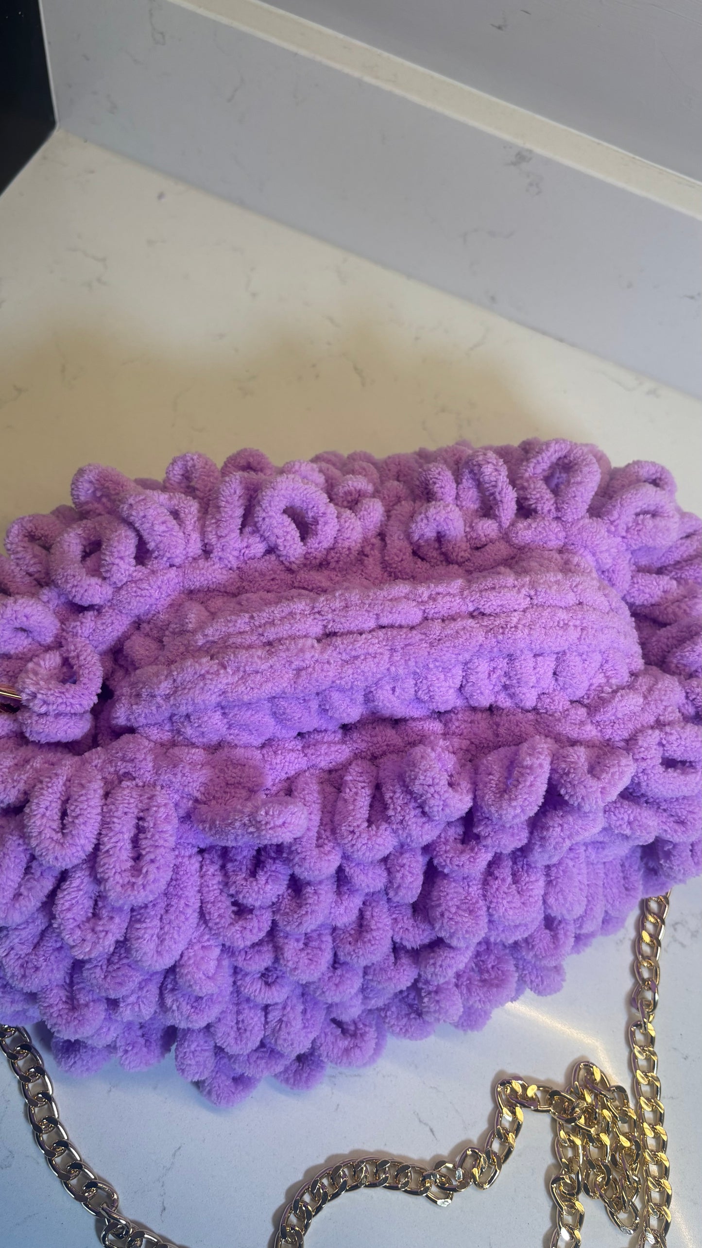 Purple Loop Clutch
