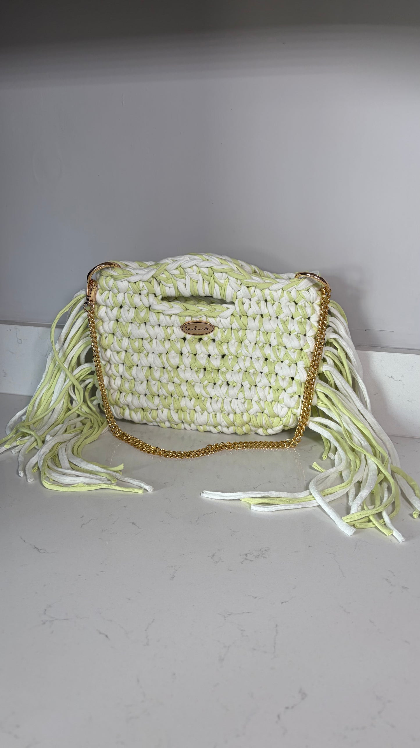 The Sienna Midi- Lime & White