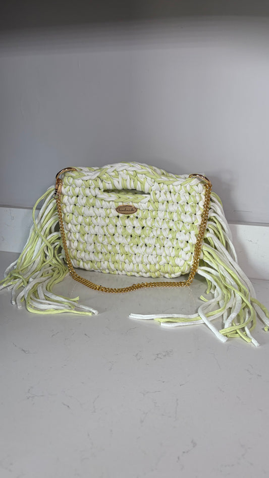 The Sienna Midi- Lime & White