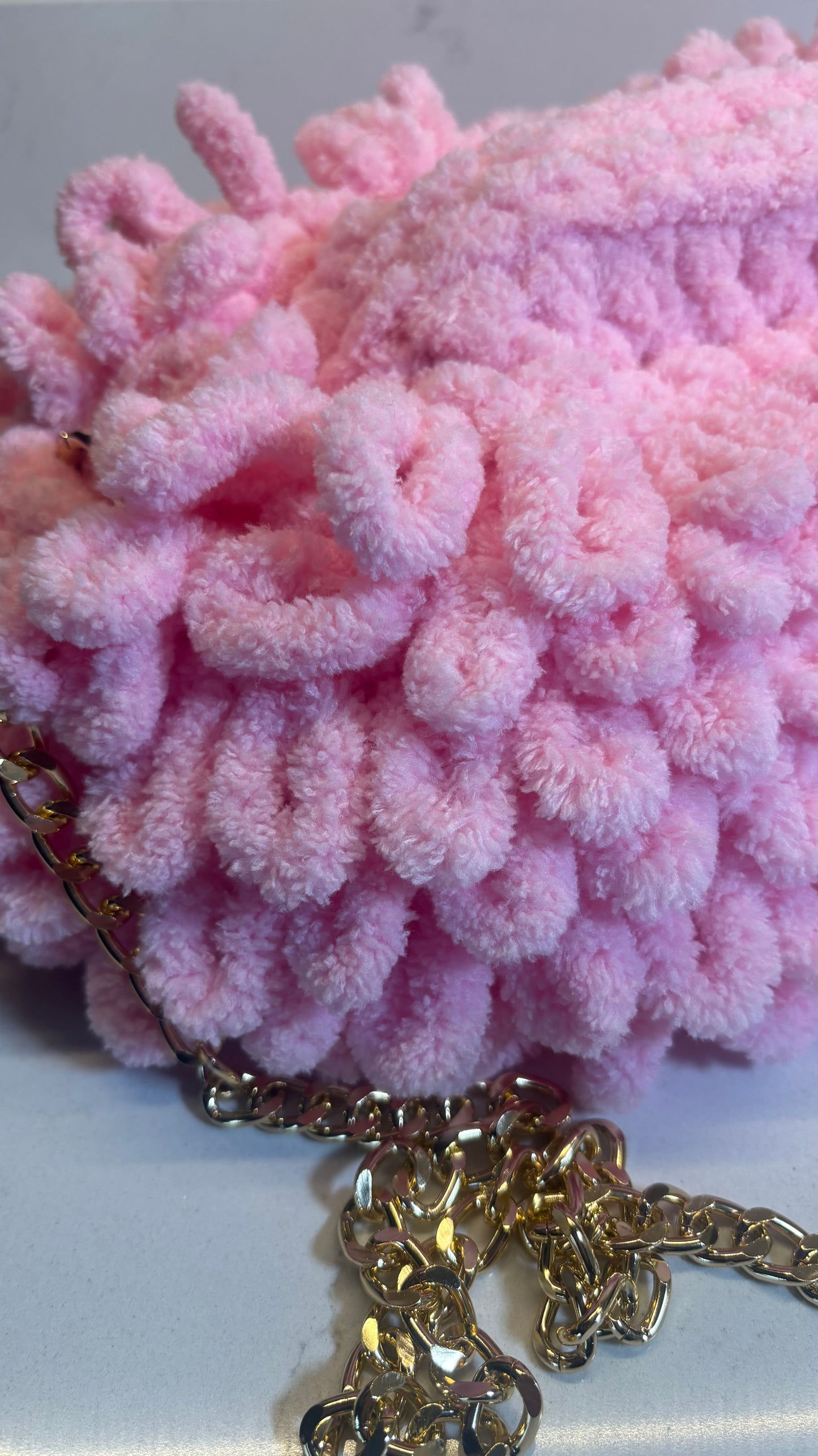 Baby Pink Loop Clutch