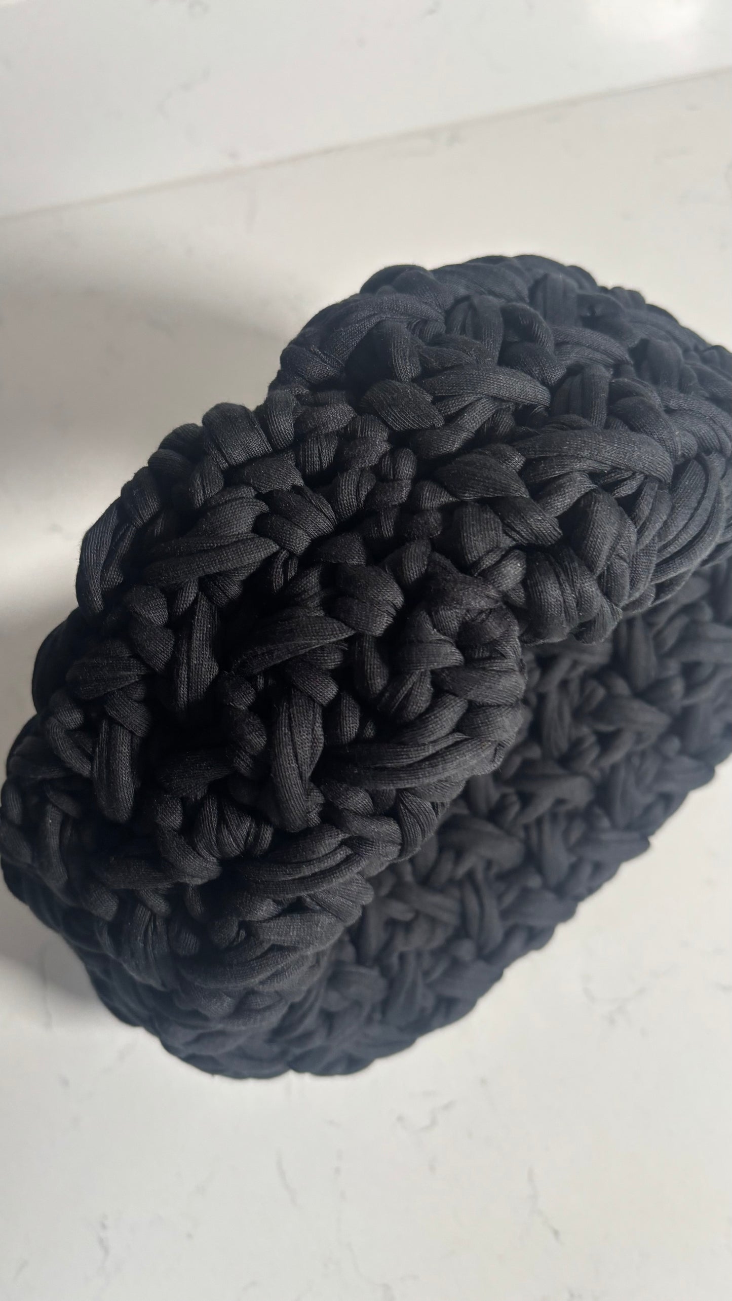 Black Basket Bag