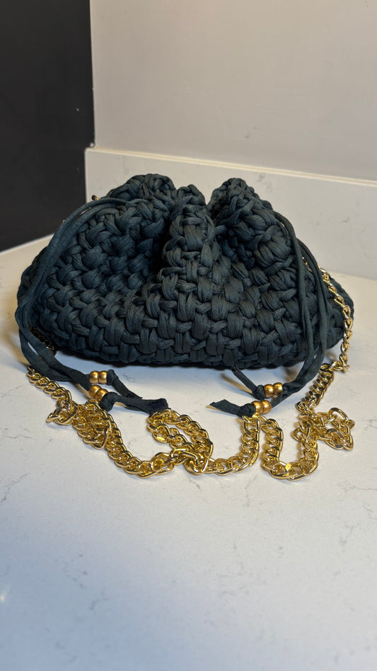 Dark Green Pouch Bag