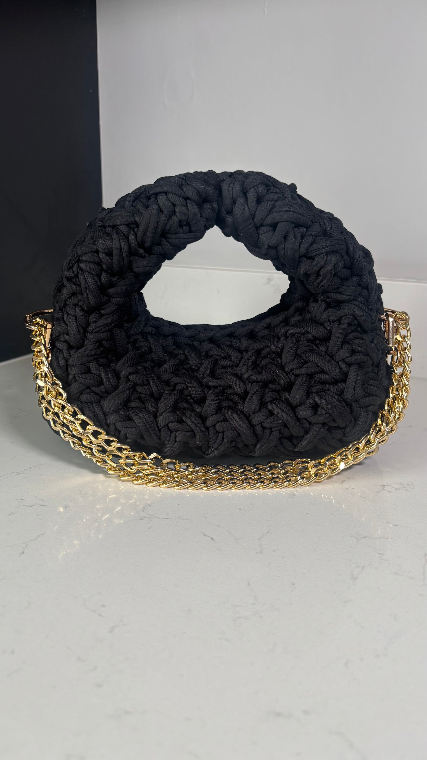 Black Basket Bag