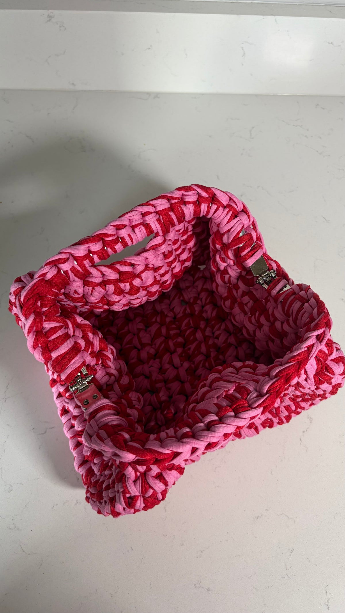 The Cleo Clutch- Pink & Red