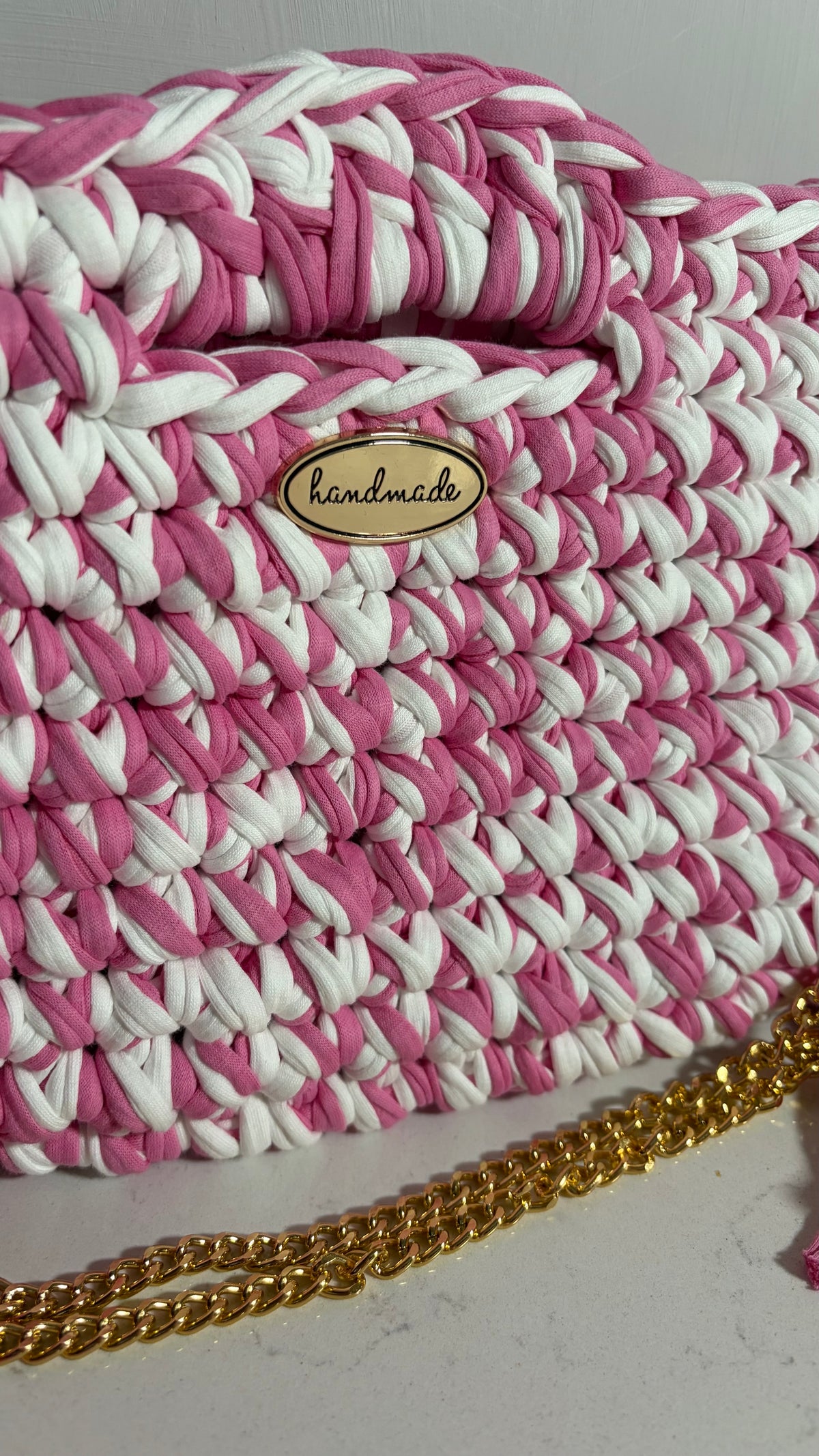 The Sienna Midi- Pink & White