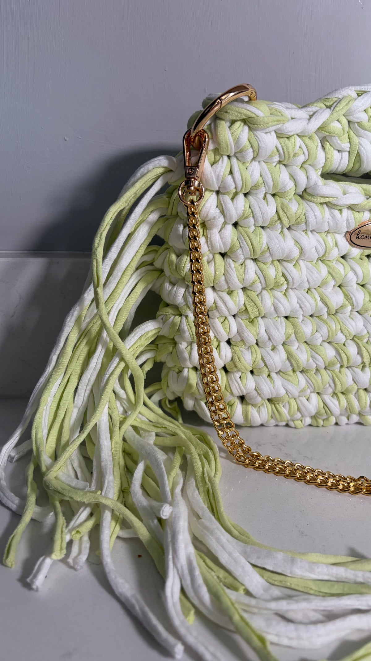 The Sienna Midi- Lime & White