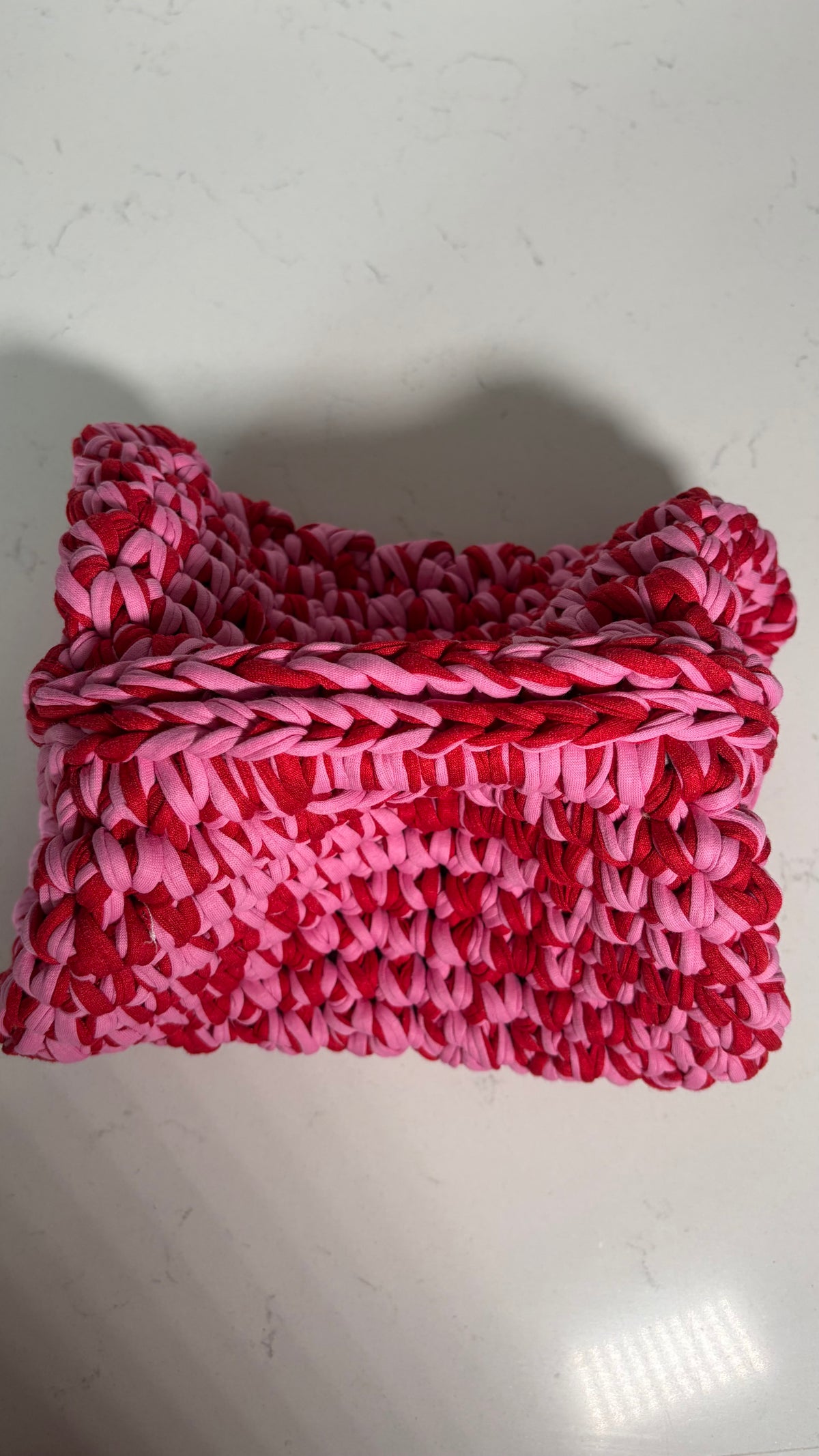 The Cleo Clutch- Pink & Red