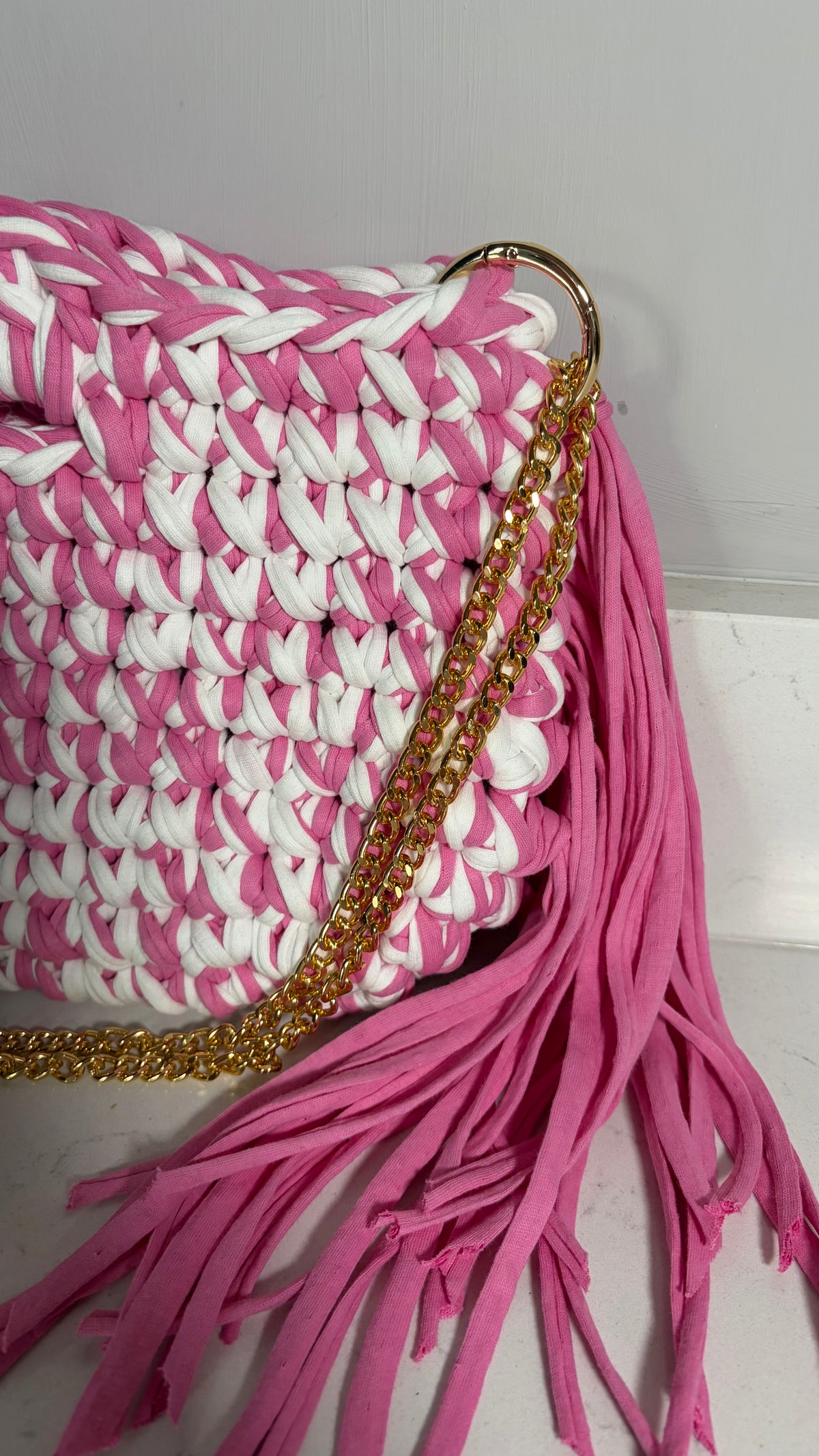 The Sienna Midi- Pink & White
