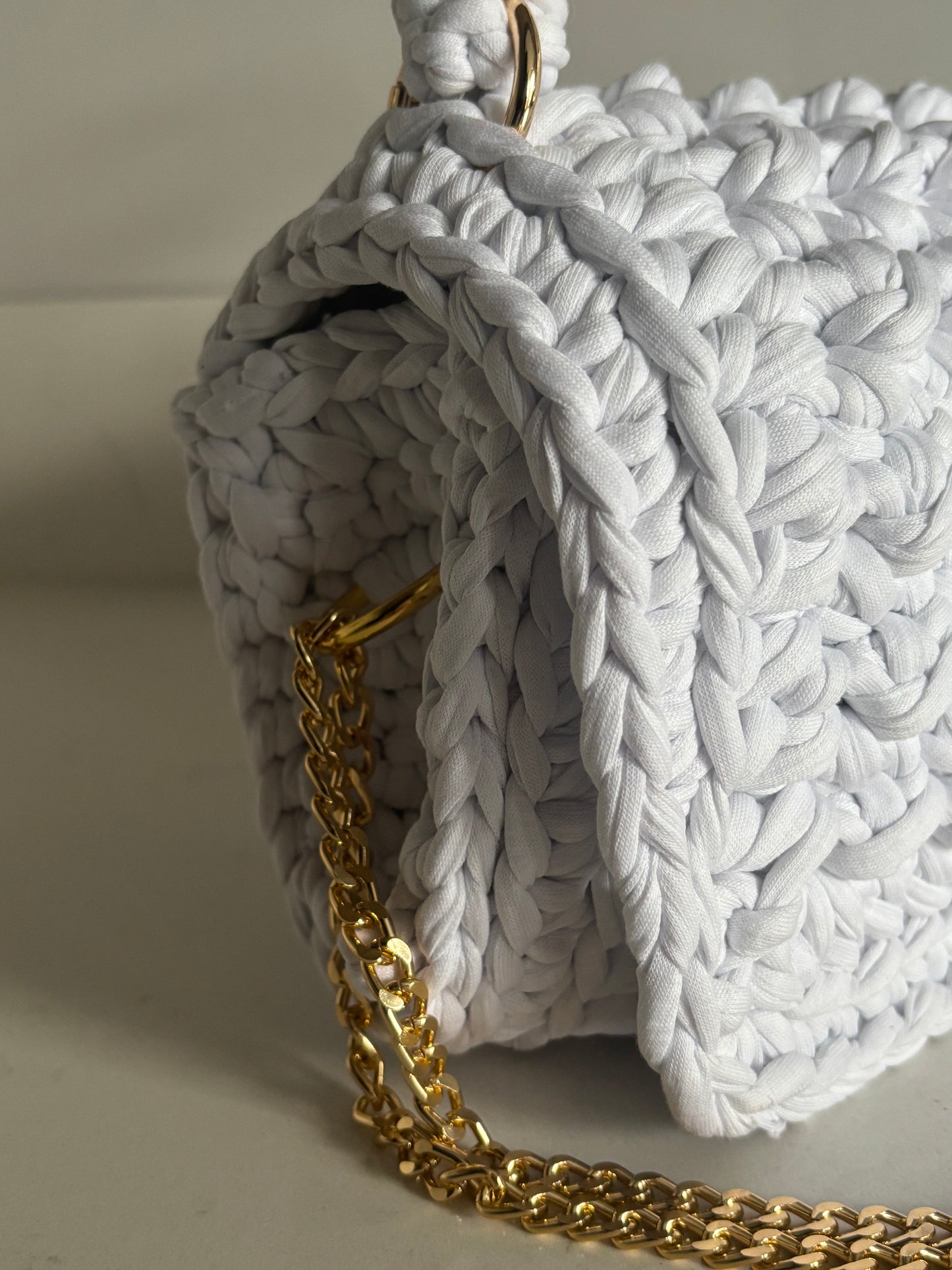 White Waffle Bag
