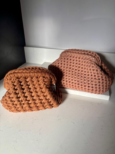 Mini Brown Clutch