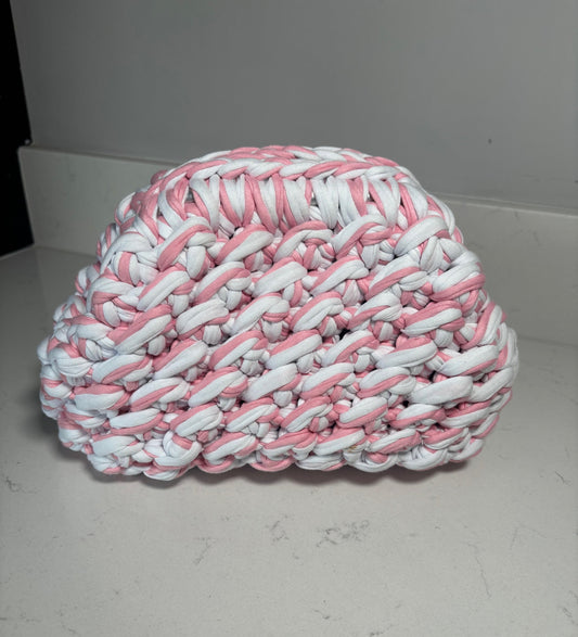 Pink & White Clutch