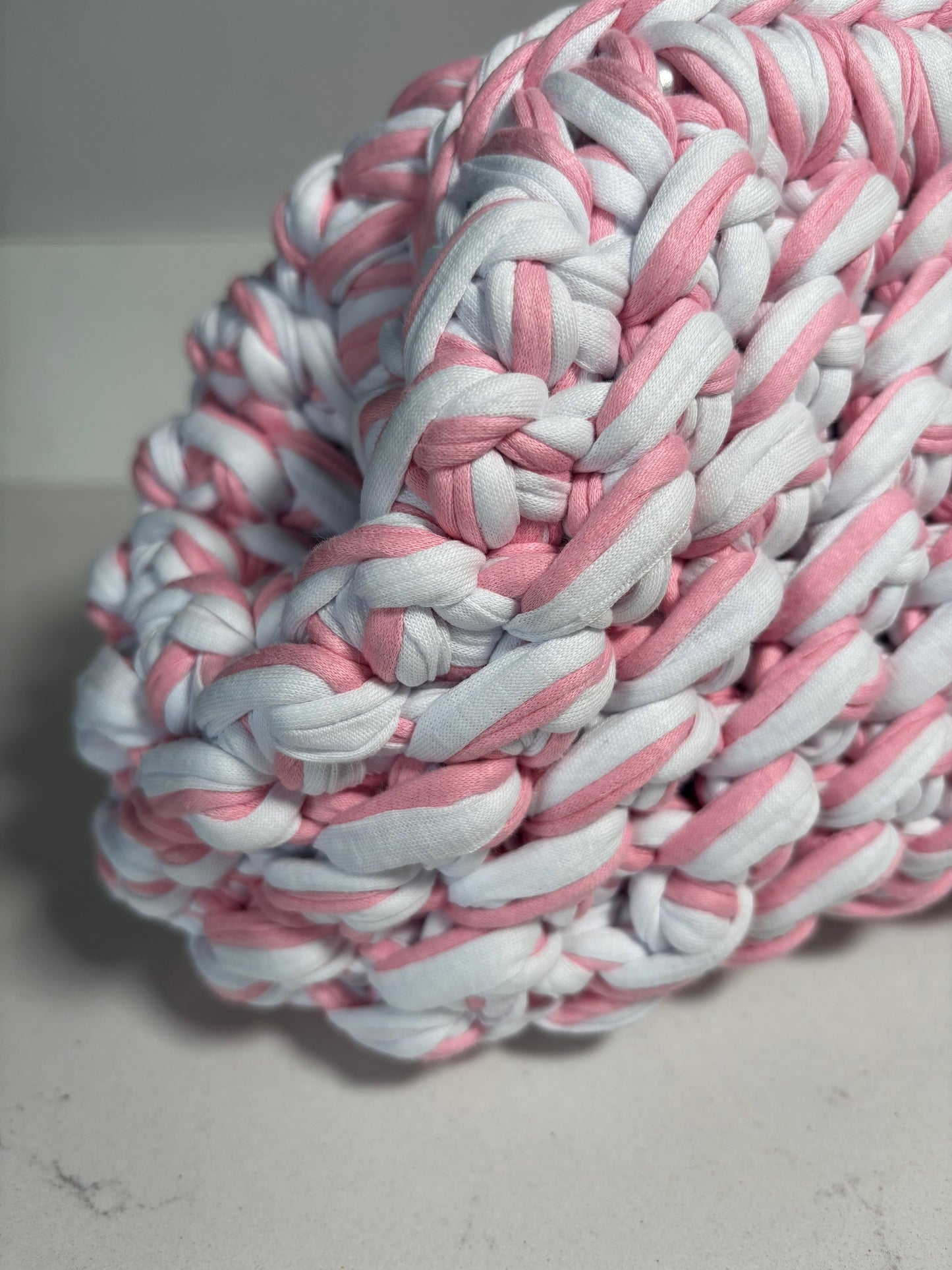 Pink & White Clutch