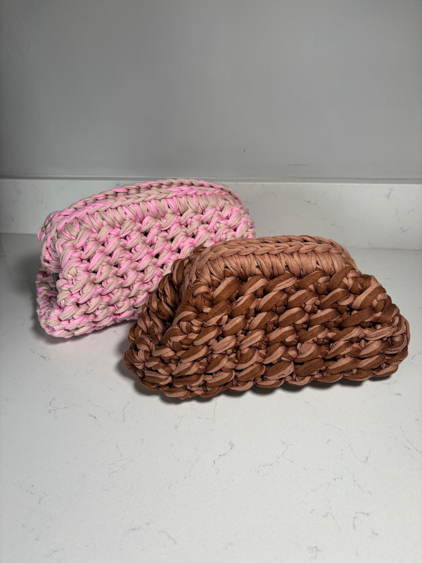 Pink & Camel Clutch