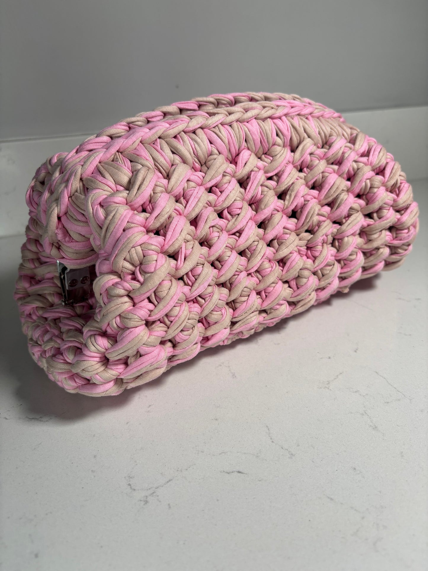 Pink & Camel Clutch
