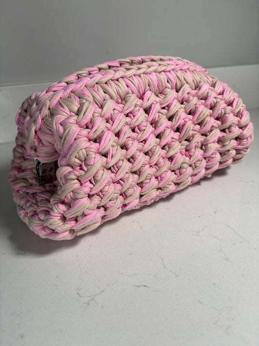 Pink & Camel Clutch