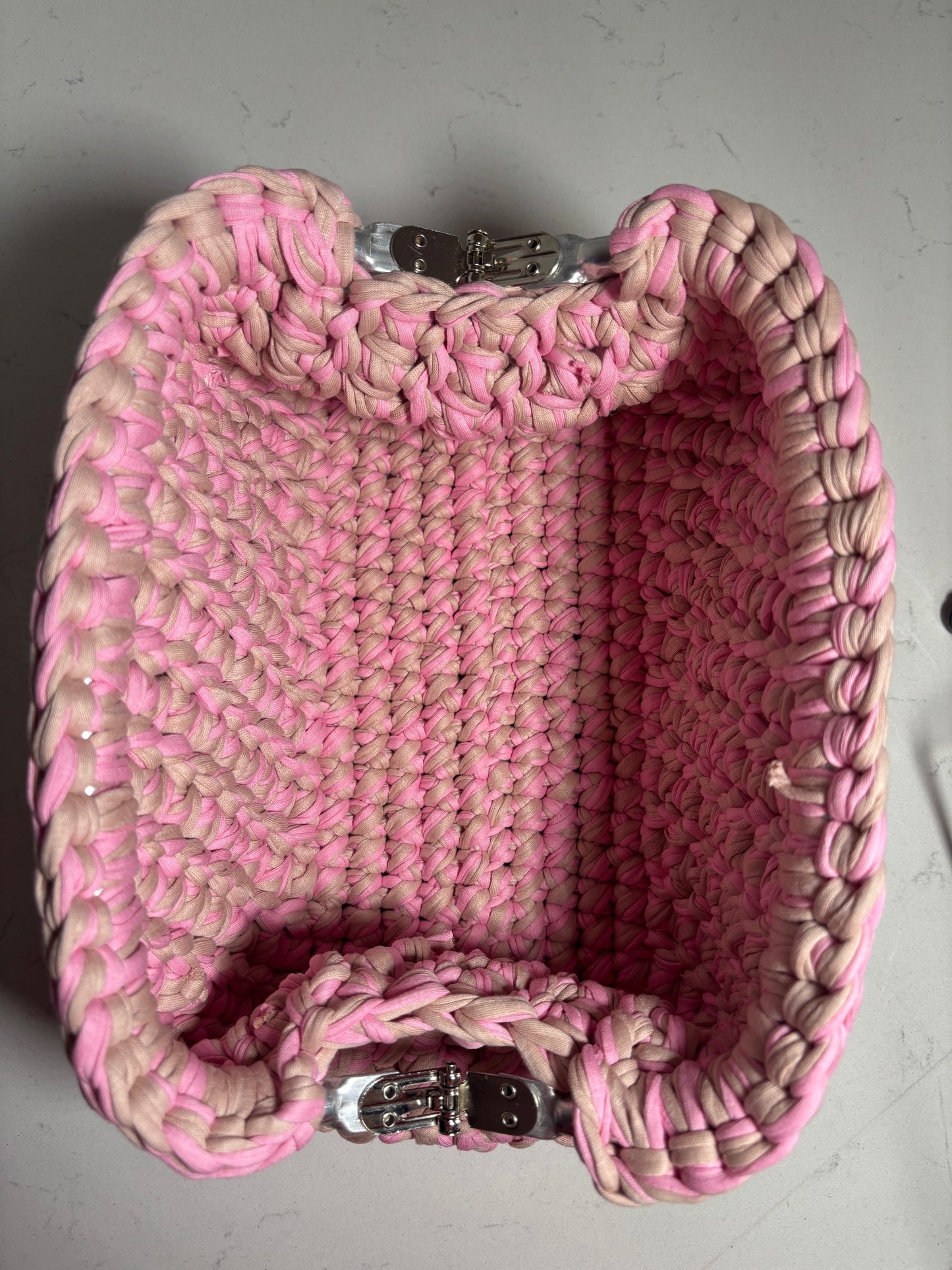 Pink & Camel Clutch
